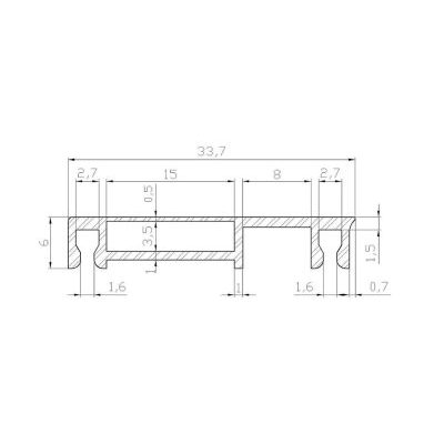 Profili cornice in PVC per armadi refrigerati