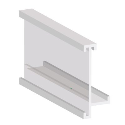 Profili PVC porta etichette prezzo banco frigo