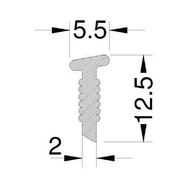 Soft profile in soft PVC COD. PPF01