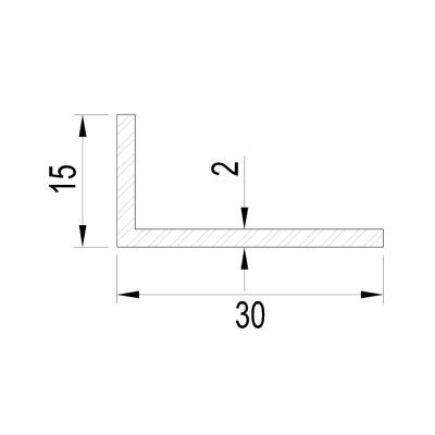 Multi-use “L” profiles in rigid and soft PVC