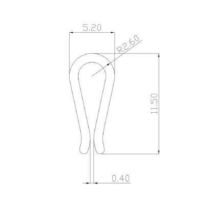 Profili in PVC giunzione lamiere per armadi refrigerati