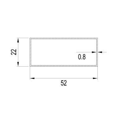 Square profile for various applications COD. TR894