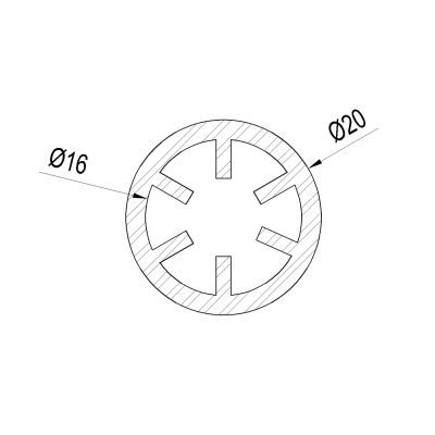 Tubi tondi in PVC e/o policarbonato per attrezzature sportive