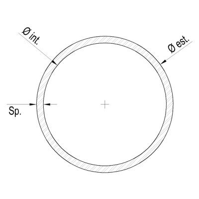 Round PVC tube for refrigeration